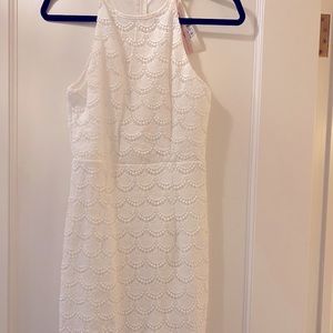 Never worn white dress